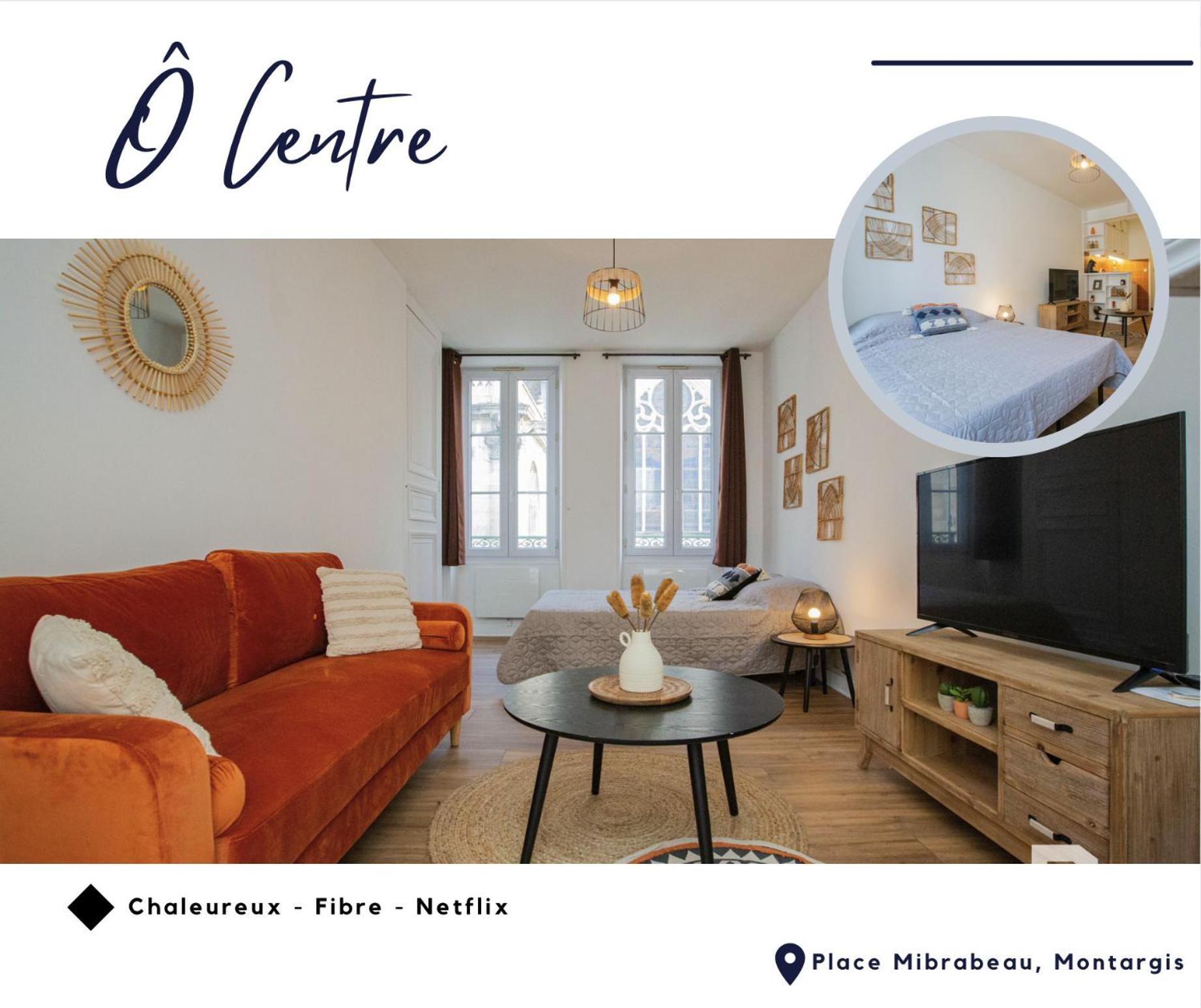 O Centre- Chaleureux - Fibre - Netflix Apartment Montargis Bagian luar foto